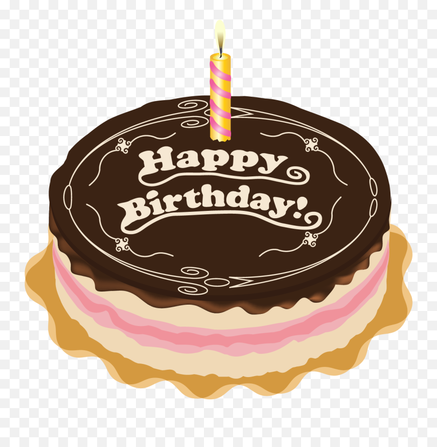 Happy Birthday Cakes Pngs Transparent Cartoon - Jingfm Gateau Anniversaire Avec 1 Bougie Emoji,Birthday Cake Png