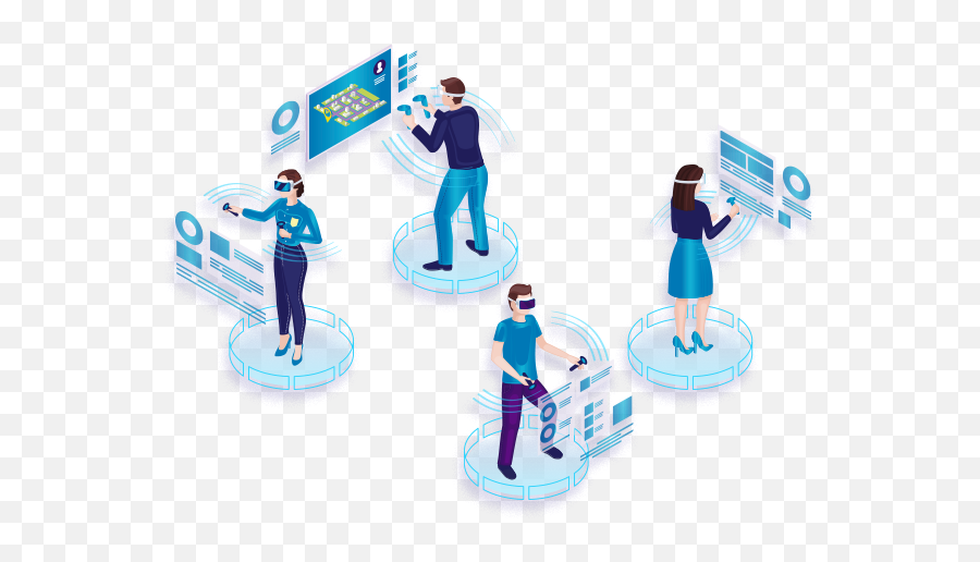 Extended Reality Solutions Virtual Reality Mixed Reality - Virtual Reality Isometric Illustration Emoji,Virtual Reality Png