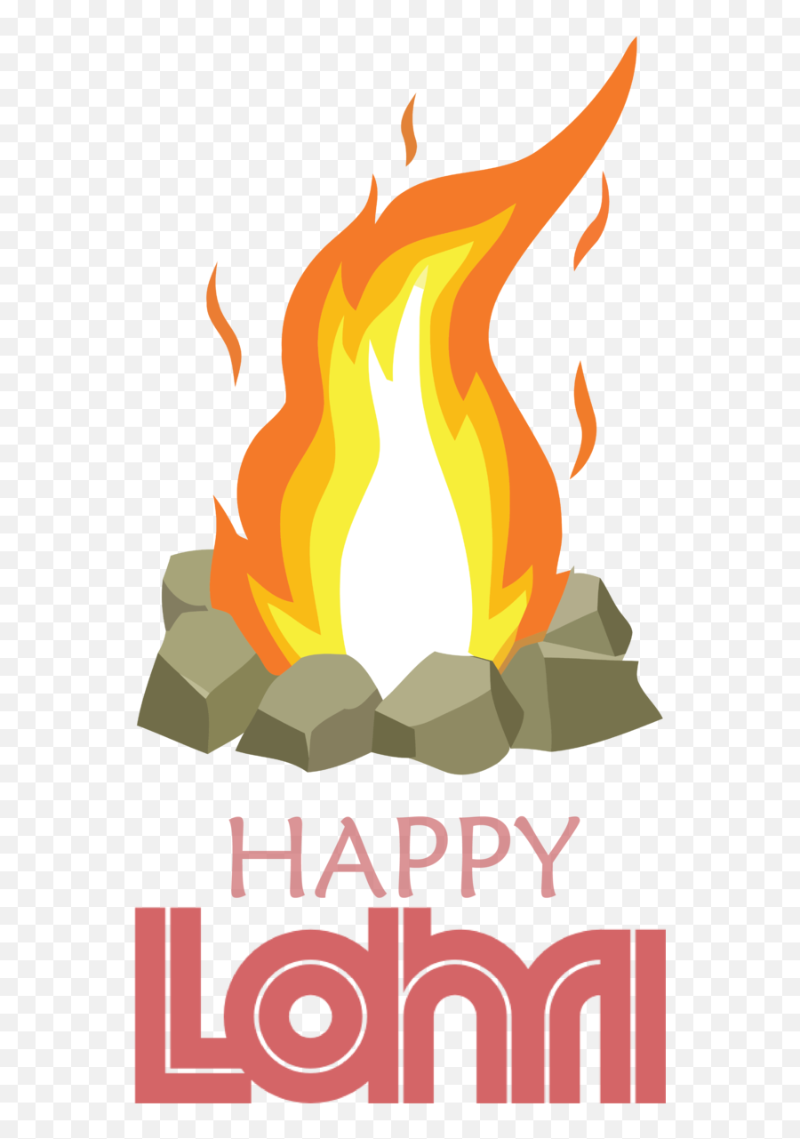 Lohri Campfire Wildfire Cartoon For - Fogata En Fondo Blanco Emoji,Campfire Transparent