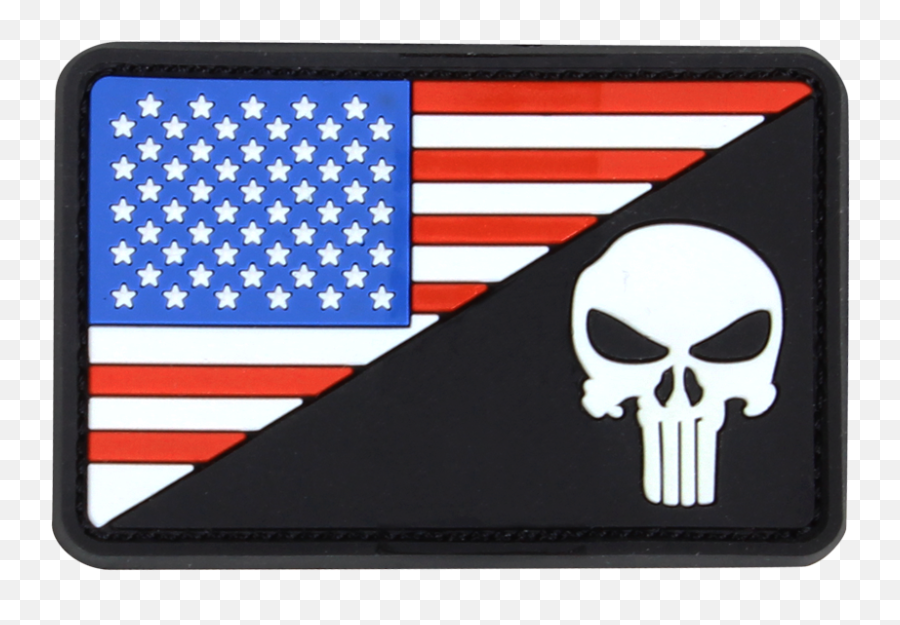 Condor Outdoor Us Flag Morale Pvc Punisher Black - American Punisher Flag Patch Emoji,Punisher Logo