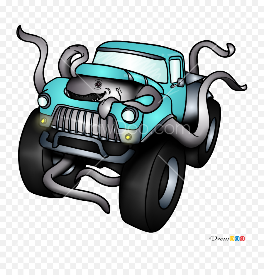 How To Draw Monster Truck Monster Trucks Emoji,Monster Jam Png