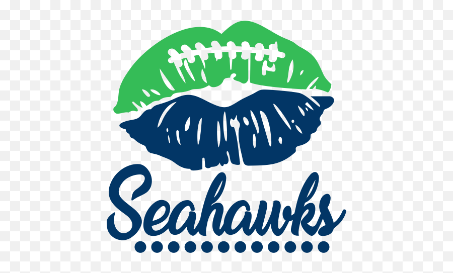 Seahawks Lips Svg Seattle Seahawks Lips Vector File Emoji,Seahawks New Logo