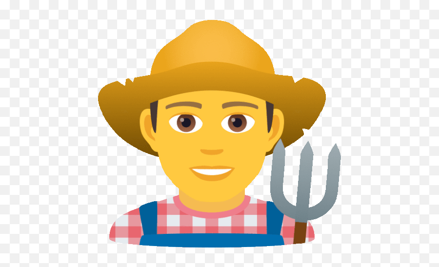 Man Farmer People Sticker - Man Farmer People Joypixels Emoji,Farmers Clipart