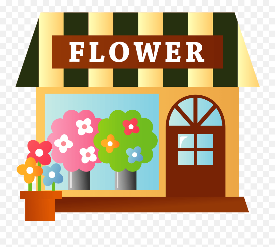 Flower Shop Clipart - Flower Shop Clipart Png Emoji,Store Clipart