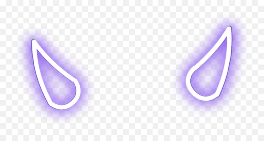 Devil Horns Purple Neon Horn Sticker - Language Emoji,Horns Png
