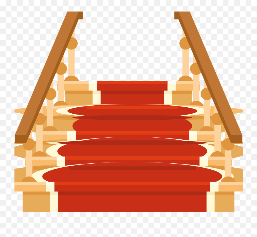 Wooden Staircase Clipart - Staircase Clipart Emoji,Stairs Clipart
