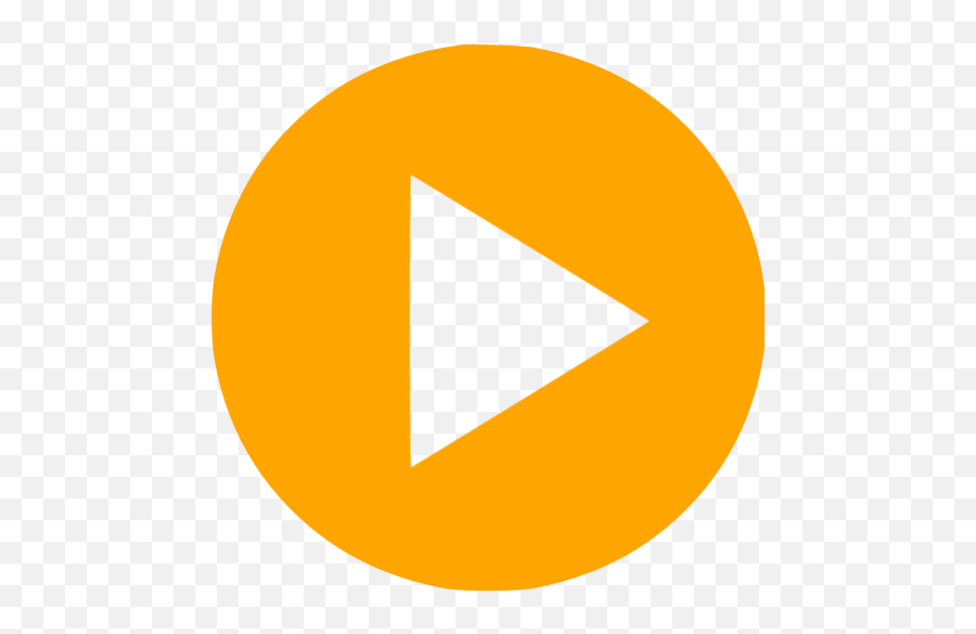 Orange Video Play Icon - Free Orange Video Icons Orange Play Video Icon Emoji,Play Icon Png