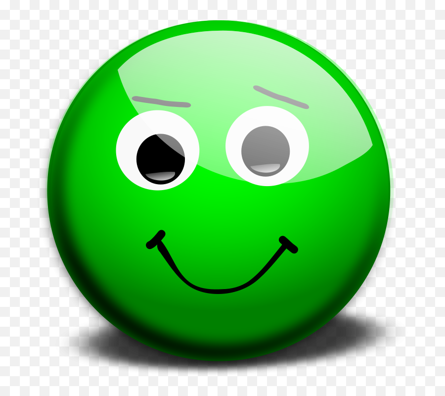 Green Smiley Face Png - Green Happy Face Emoji,Smiley Face Png