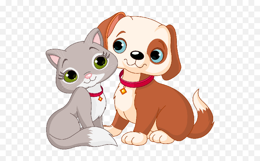 Library Of Christmas Dog And Cat Vector Transparent Png - Transparent Background Cat And Dog Clipart Emoji,Cat Clipart