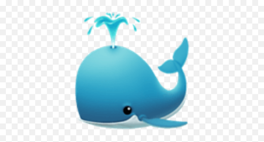 Download Hd Whale Whales Cute Blue Water Emoji Imoji - Apple Whale Emoji,Water Emoji Png
