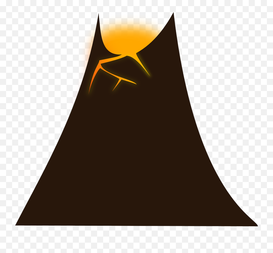 Simple - Simple Volcano Clipart Emoji,Volcano Clipart