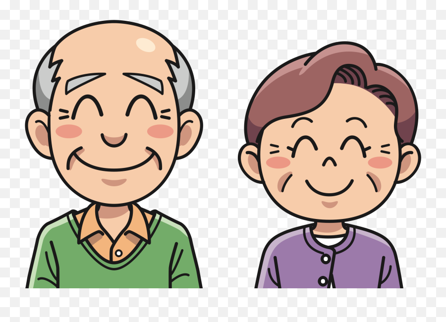 Download Grandpa Clipart Happy Old - Grandma Clipart Emoji,Grandma Clipart
