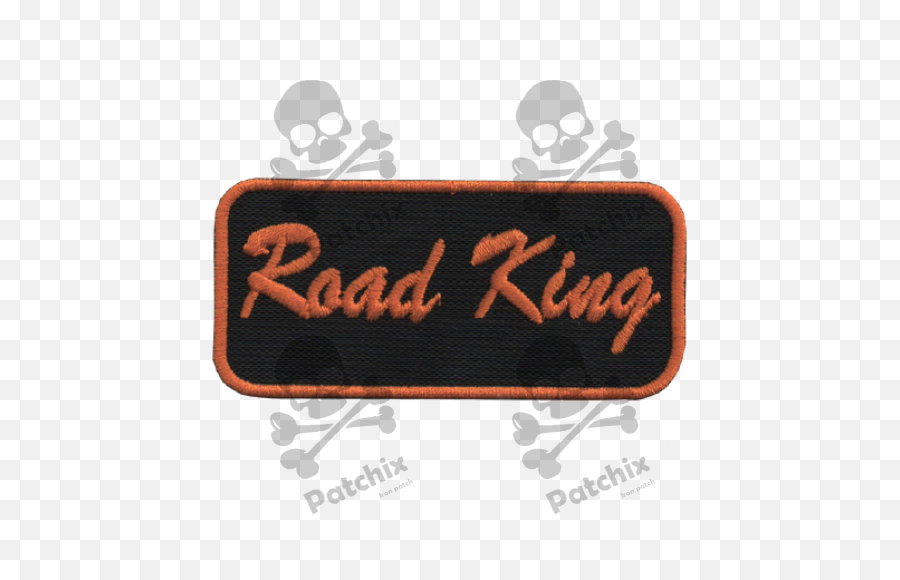 Embroidered Patch Harley Davidson Road King - Patchix Emoji,Harley Davidson Skull Logo