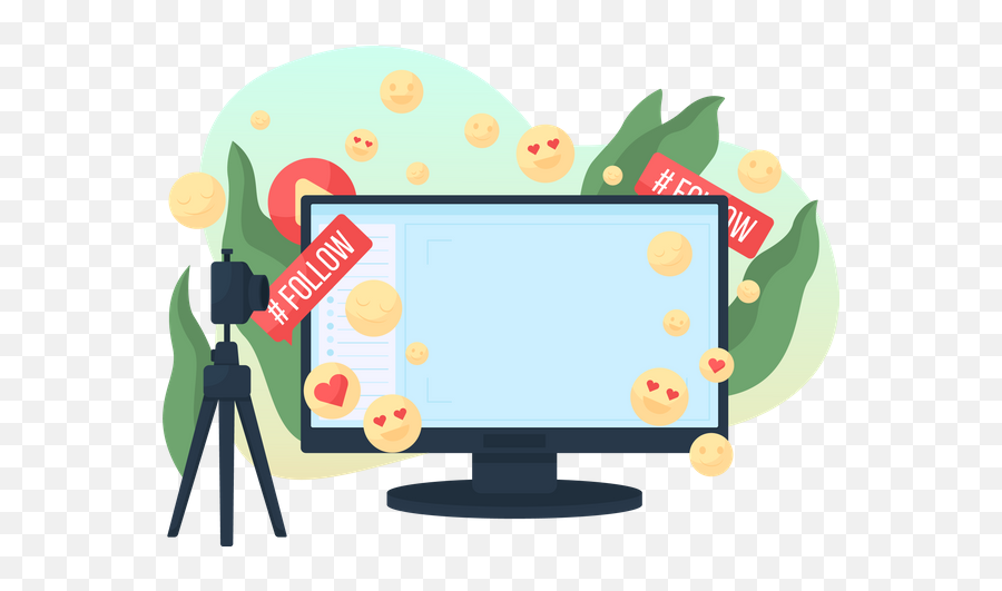 Best Premium Streaming Vlog Illustration Download In Png Emoji,Streamer Clipart