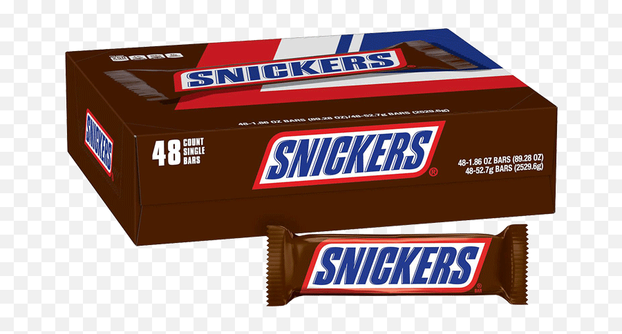 Snickers Bars 48 Ct - 186 Oz Emoji,Snickers Transparent