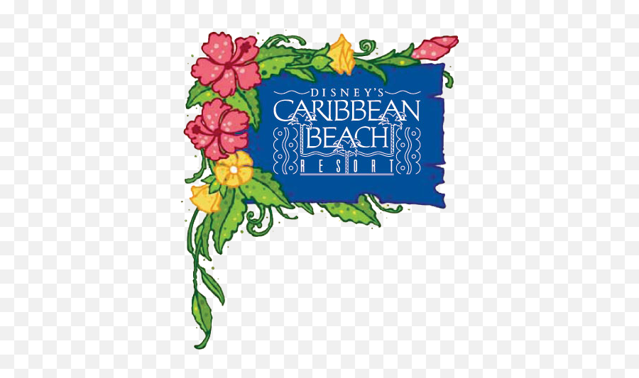 Disney Art Wdw Resorts Caribbean Beach Resort Disney Walt Emoji,Caribbean Logo