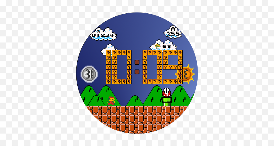 Hi Everyone I Made This Super Mario Themed Watch Face For Emoji,Mario Face Png
