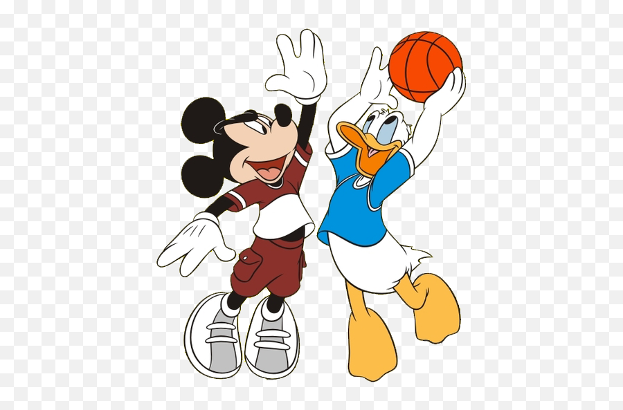 Disney Clipart Basketball - Disney Characters Playing Emoji,Disney Characters Transparent