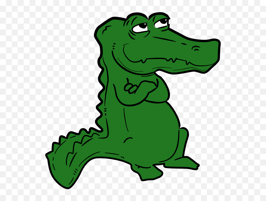 Crocodile Or Alligator Clip Art At Clkercom - Vector Clip Alligator P Clipart Emoji,Crocodile Clipart