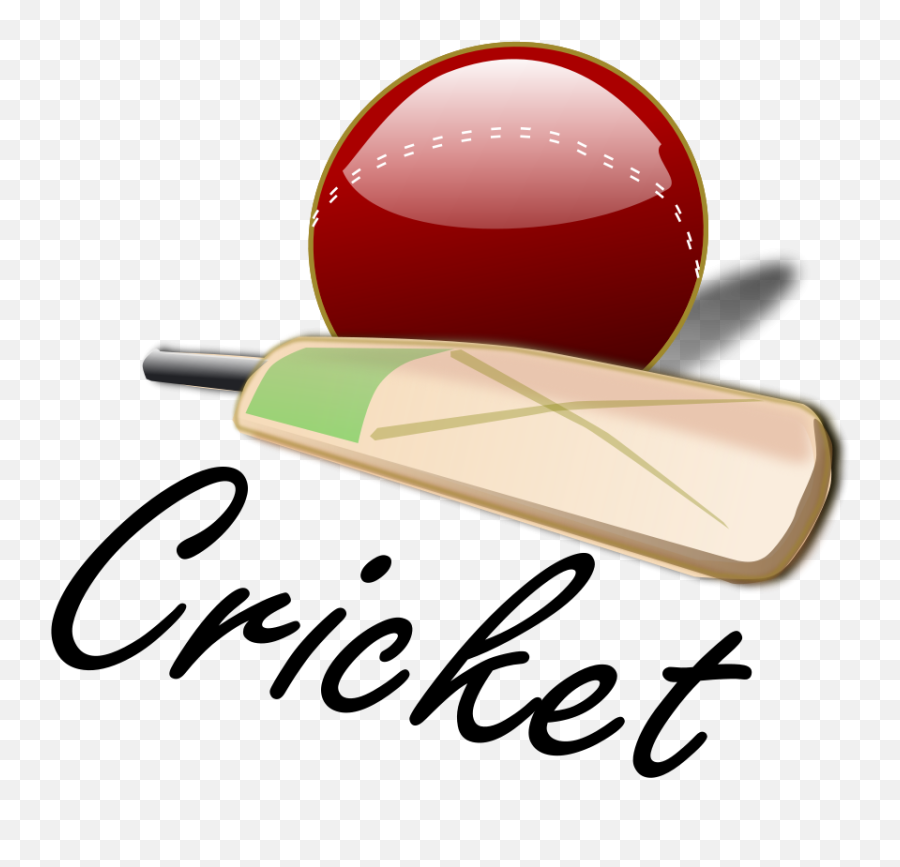 Tennis Ball Clipart Bat - Cricket Clip Art Transparent Mini Cricket Clipart Emoji,Tennis Ball Clipart