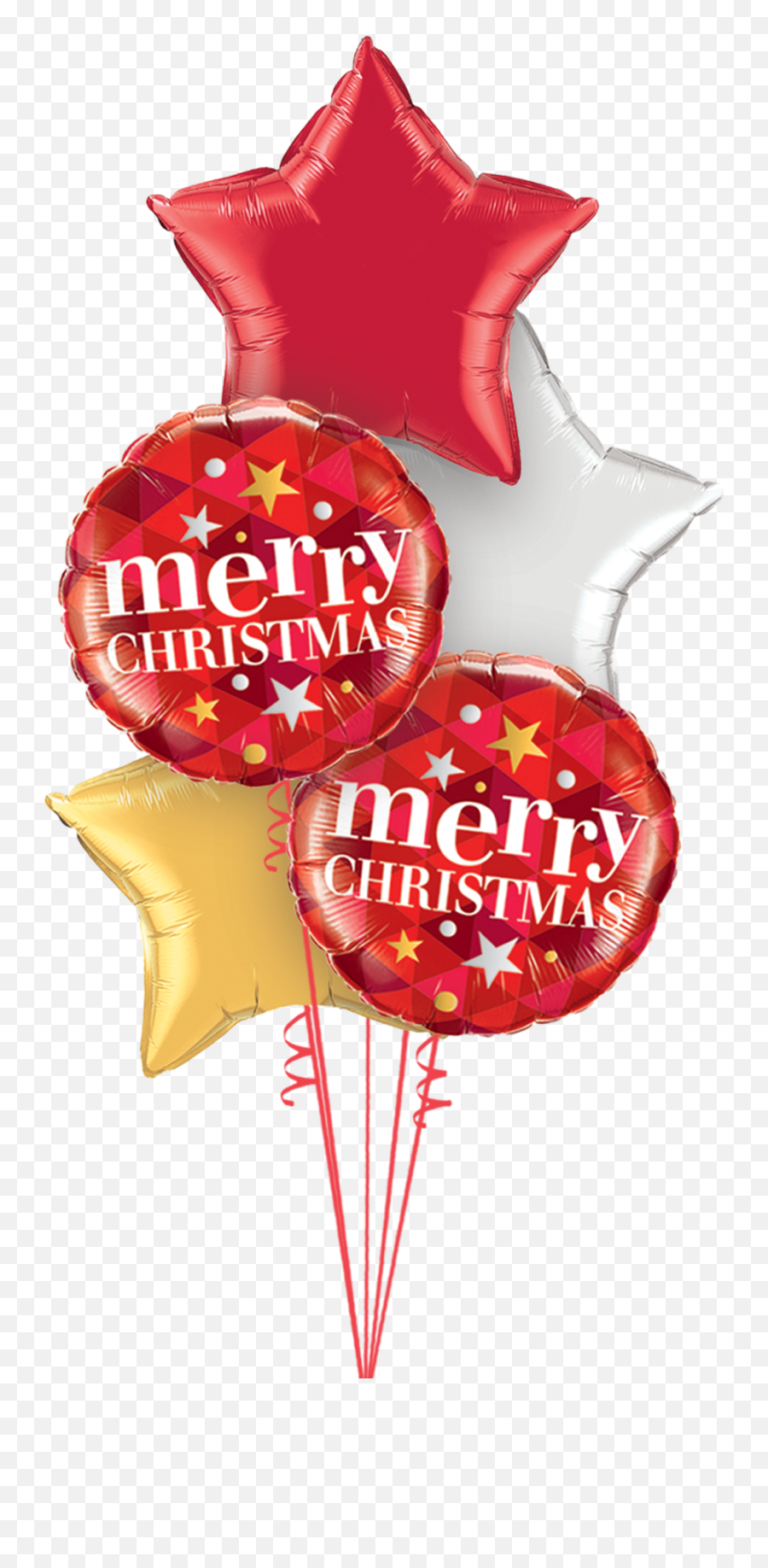 Merry Christmas - Globos De Estrellas De Colores Emoji,Merry Christmas Png