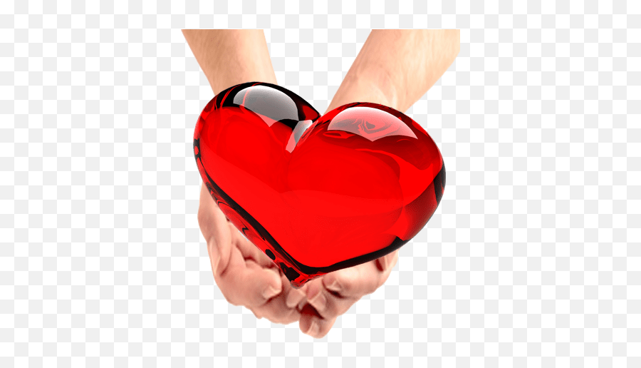 Red Heart In Hands Transparent Image - Transparent Background Hand With Heart Png Emoji,Red Heart Transparent Background