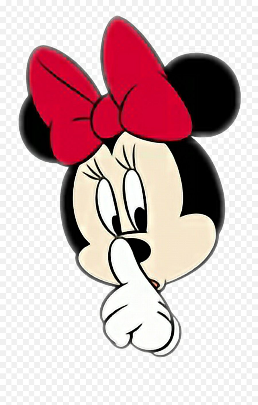 Shhh - Minnie Mouse Shhh Emoji,Shhh Clipart
