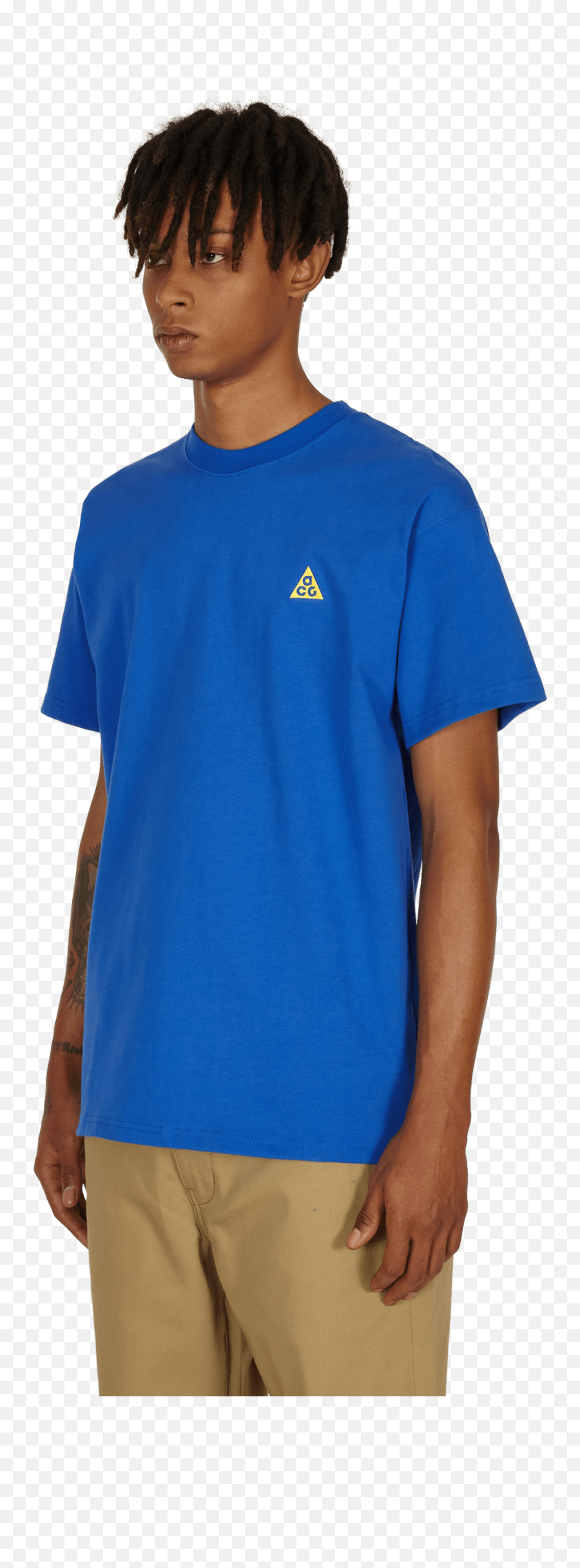 Nike Acg Embroidered Logo T - Shirt Shortsleeve Tshirts For Standing Emoji,Work Shirts With Logo