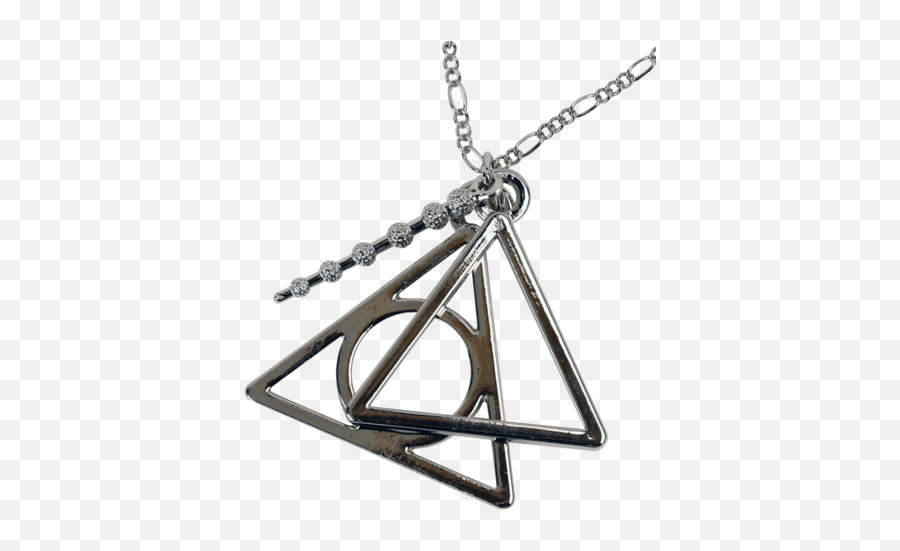 Harry Potter Wizarding World Deathly Hallows Charm Pendant - Deathly Hallows Deluxe Necklace Emoji,Deathly Hallows Png