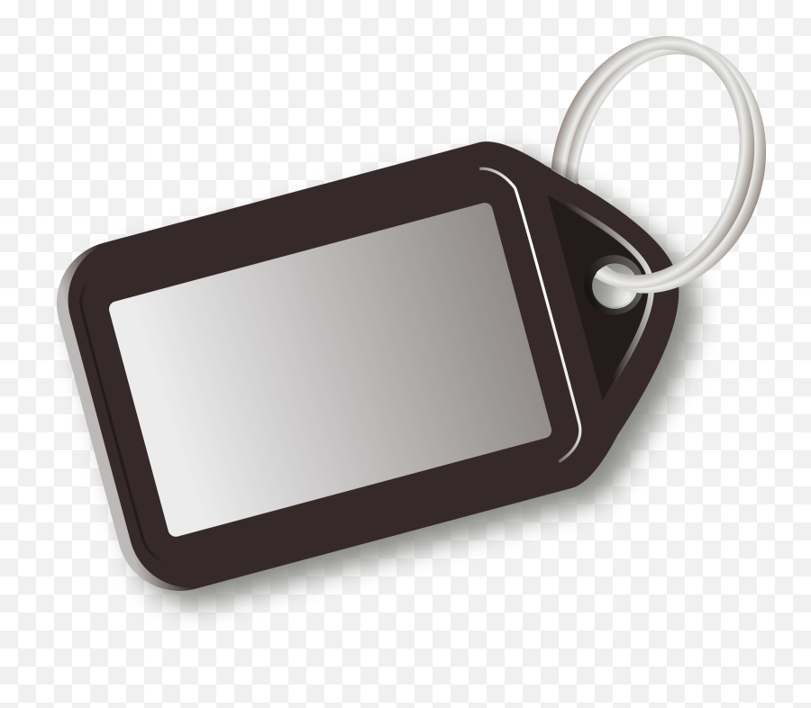 Free Clip Art Brown Key Tag By Snowdrop - Tag Key Ring Png Emoji,Key Clipart