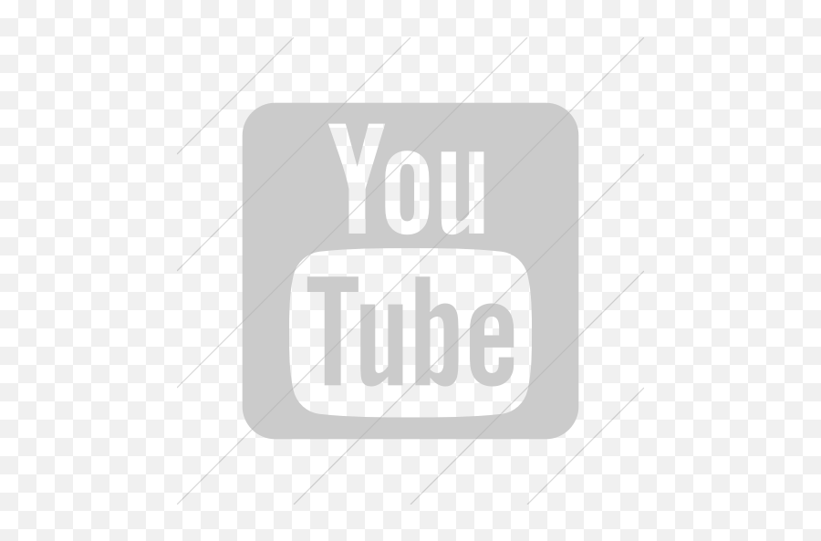 Iconsetc Simple Light Gray Foundation 3 Social Youtube Icon - Youtube Channel White Logo Png Emoji,Black And White Youtube Logo
