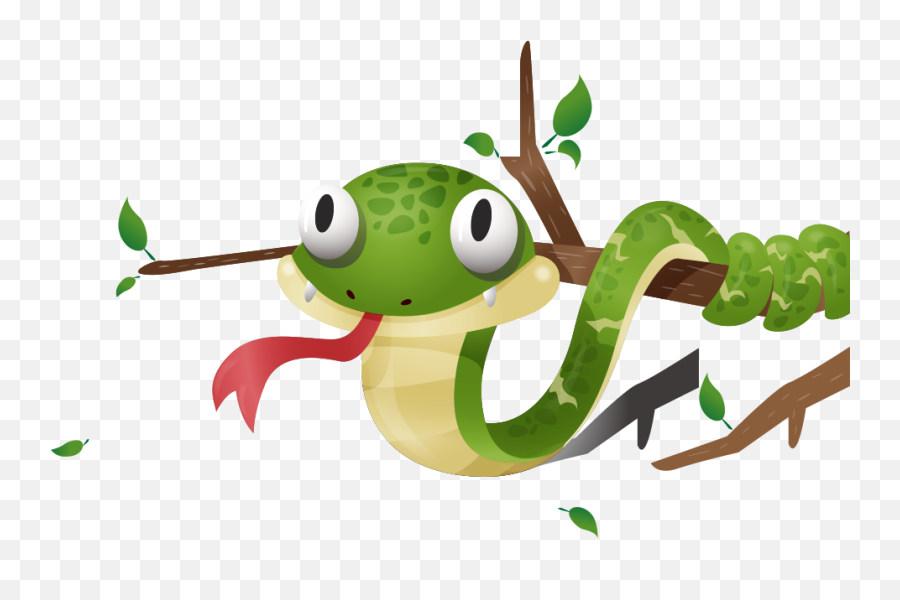 Download Poster Vector Snake Illustration Cartoon Free - Cartoon Animation Snake Png Emoji,Rattlesnake Clipart