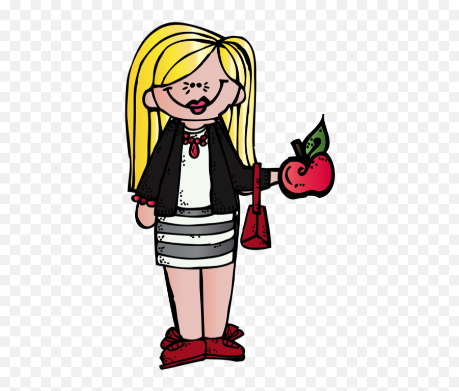 Elementary School Principal Clipart - Melonheadz Miss Girly Emoji,Elementary School Clipart