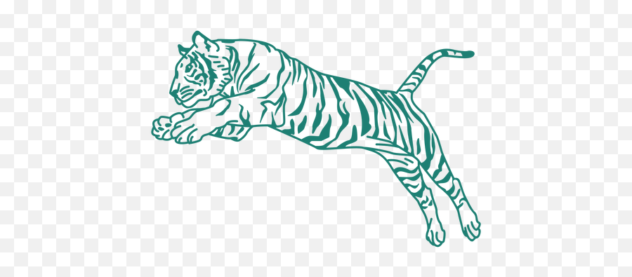 Tiger Jumping Design - Jumping Tiger Png Logo Emoji,Jumping Png