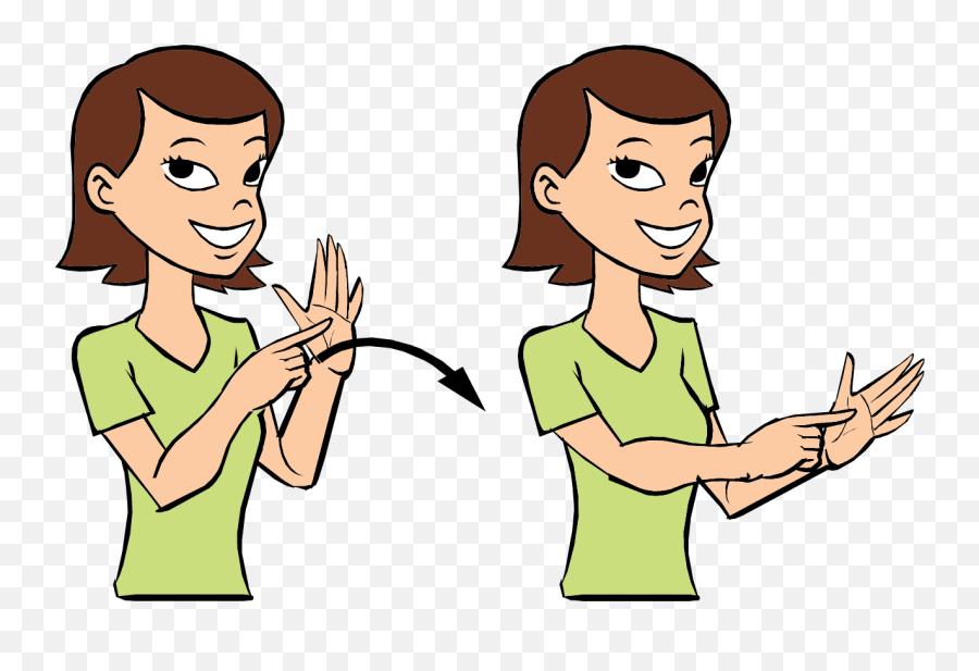 Keyhole In Sign Language - Start In Sign Language Emoji,Asl Clipart
