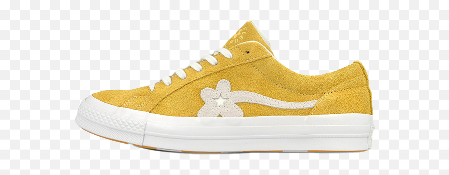 Converse X Golf Le Fleur One Star - Converse One Star Golf Le Fleur Yellow Emoji,Golf Le Fleur Logo
