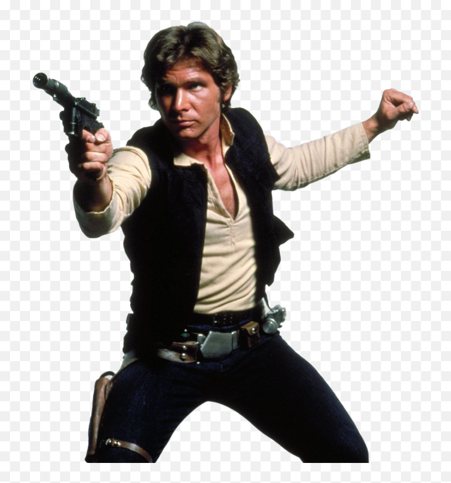 Han Solo Transparent Background Png Mart - Star Wars Harrison Ford Emoji,No Transparent