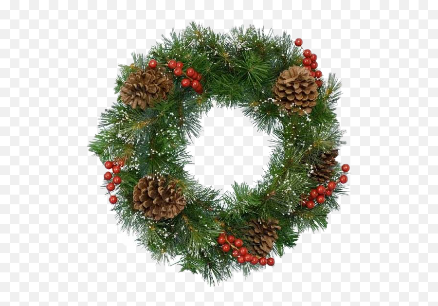 Christmas Wreath Png Transparent - Christmas Wreath Decorations Png Emoji,Wreath Transparent Background