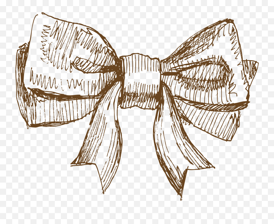 Bow Tie Clipart Png - Drawn Bow Tie Line Drawing Transparent Bow Drawing Png Emoji,Bow Tie Clipart