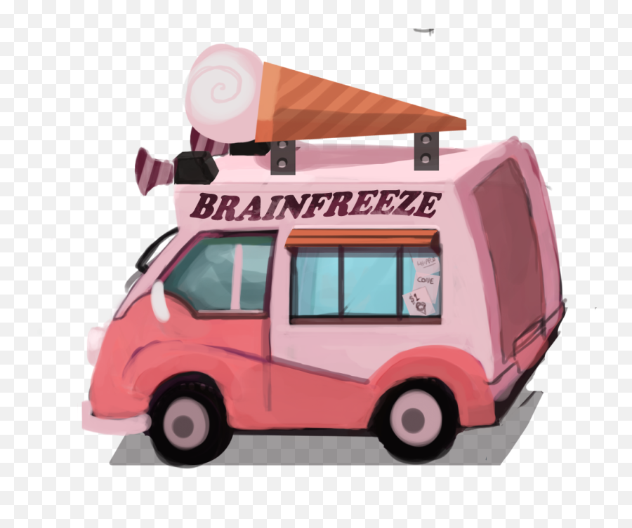 Ice Cream Truck Clip Art - Animated Ice Cream Truck Png Emoji,Ice Cream Truck Clipart