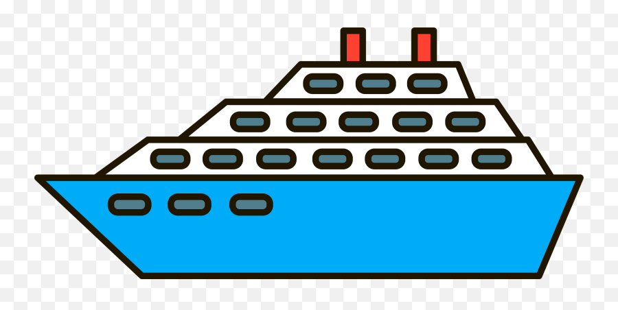Cruise Ship Clipart - Marine Architecture Emoji,Ship Clipart