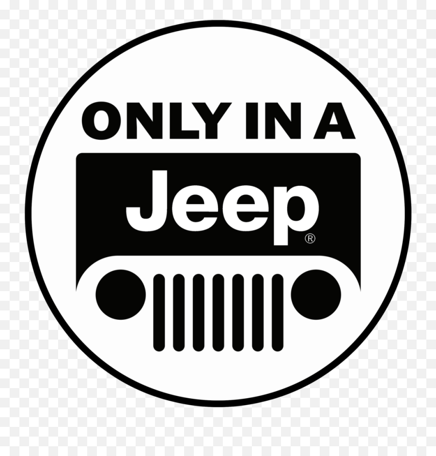 Jeep Wrangler Artwork Logos Badges - Only In A Jeep Logo Emoji,Jeep Logo