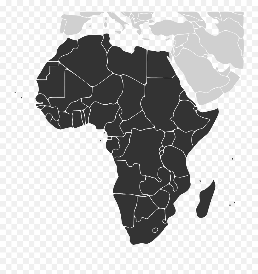 Africa Continent Countries Map Png Picpng Emoji,Africa Map Png