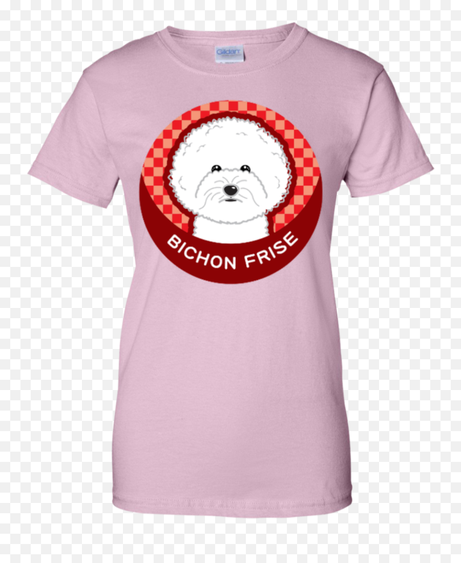 Bichon Frise Round Dog Logo Emoji,Pink Dog Logo