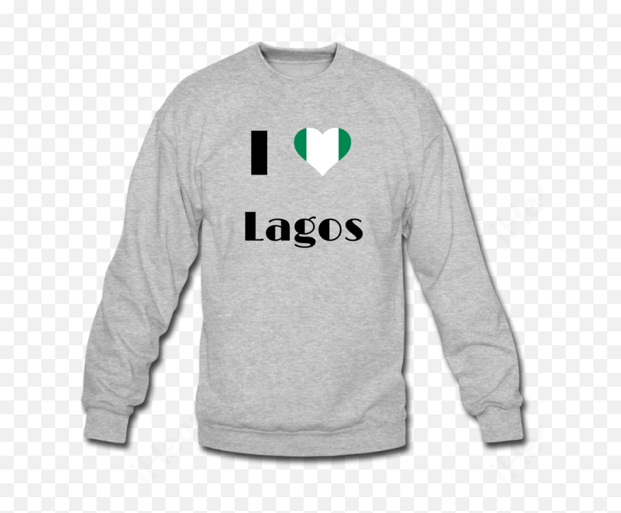 I Love Lagosnigerian Flag - Mens Sweatshirt Emoji,Nigerian Flag Png