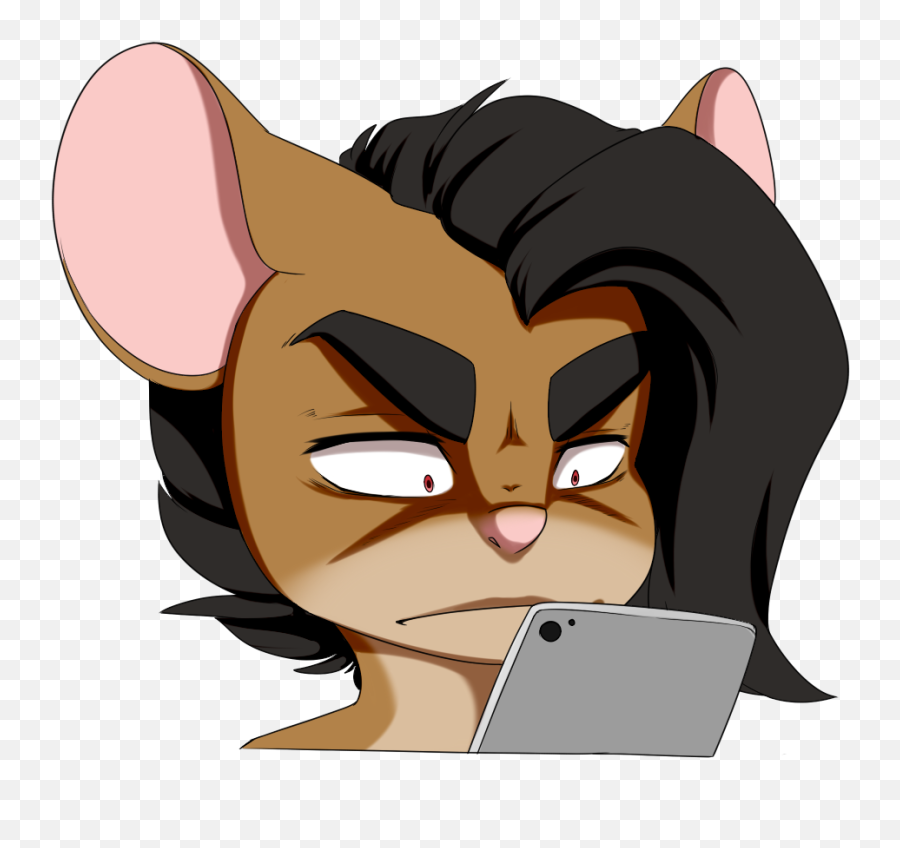 Reading My Dms Be Like By Timidrabbit - Fur Affinity Dot Net Emoji,Timid Clipart