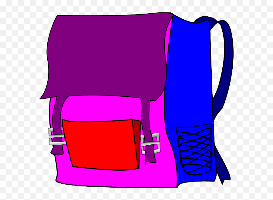Backpack Clip Art At Clkercom - Vector Clip Art Online Emoji,Pack Backpack Clipart