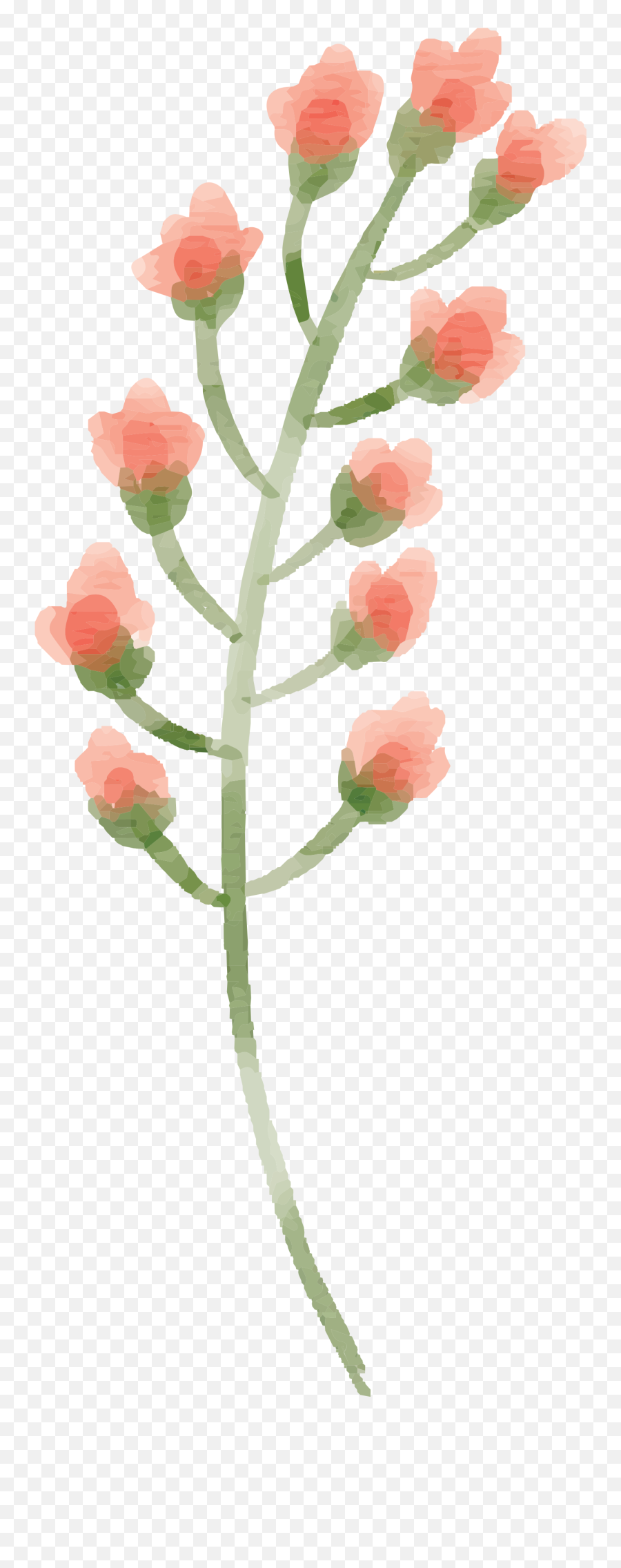 Free Watercolor Flower Images - Peach Delight Free Pretty Transparent Background Watercolor Peach Flowers Watercolor Png Emoji,Watercolor Flowers Png