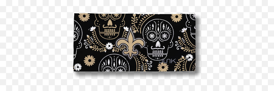 New Orleans Saints Sugar Skulls Headband Emoji,New Orleans Saints Logo Black And White