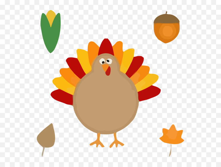 Thanksgiving Chicken Cartoon Bird For Thanksgiving Turkey Emoji,Chicken Cartoon Png